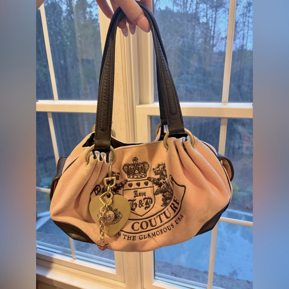 Juicy Couture Pink Logo Shoulder Bag Vintage Y2K